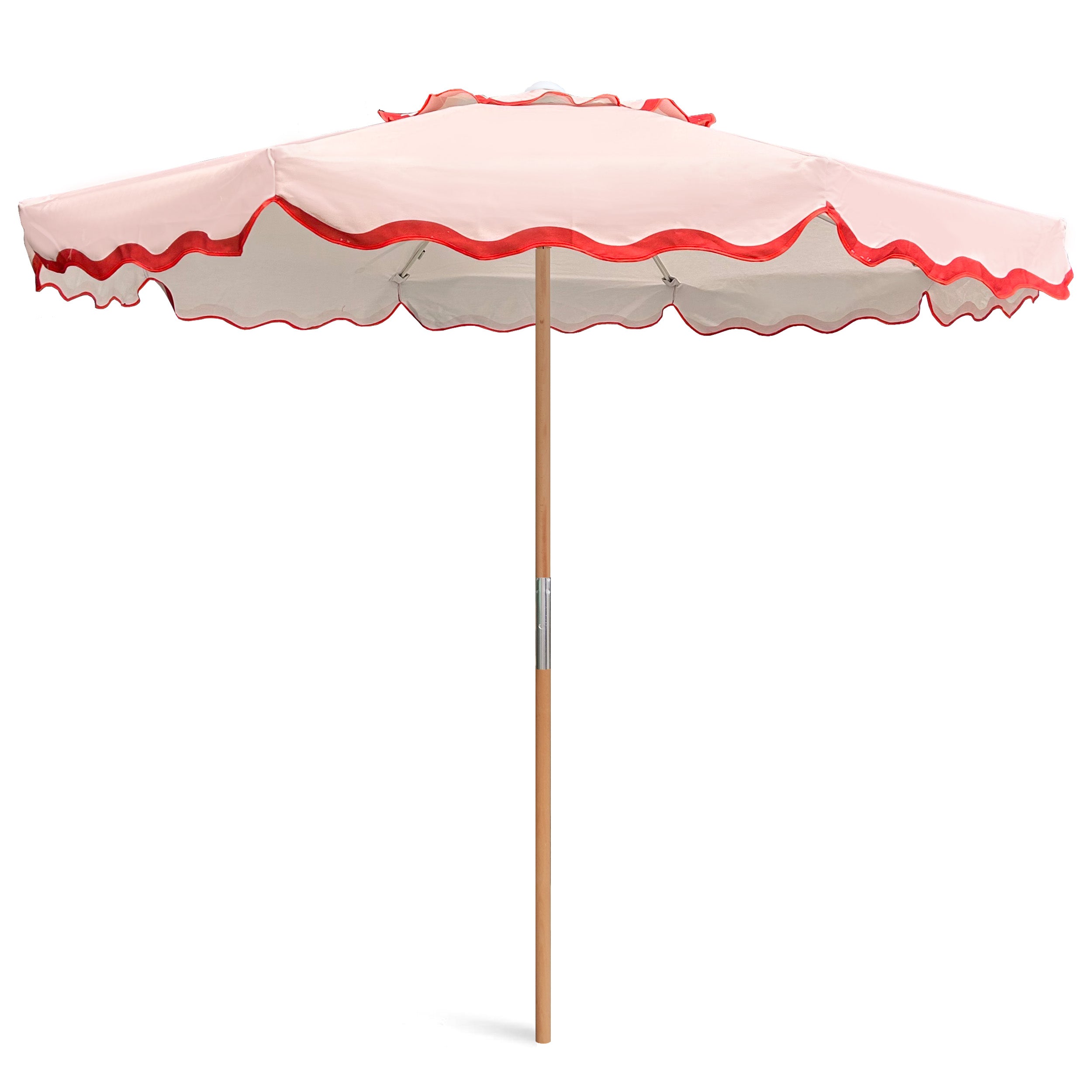 AMMSUN 7.8ft Beach & Patio Umbrella Pink