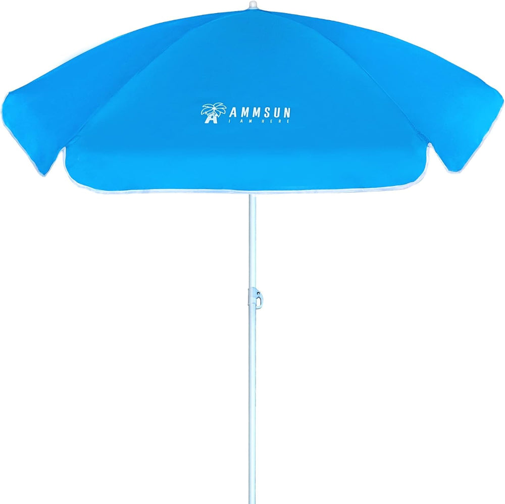 kids patio umbrellas AMMSUN 5ft Beach Camping Garden Outdoor Kid Umbrella Sky Blue