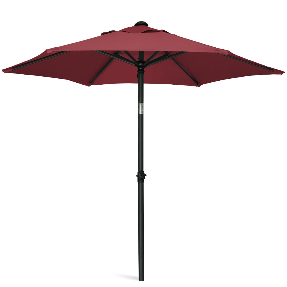 abba patio outdoor umbrella 6 ft AMMSUN 6ft Patio Table Umbrella,Maroon
