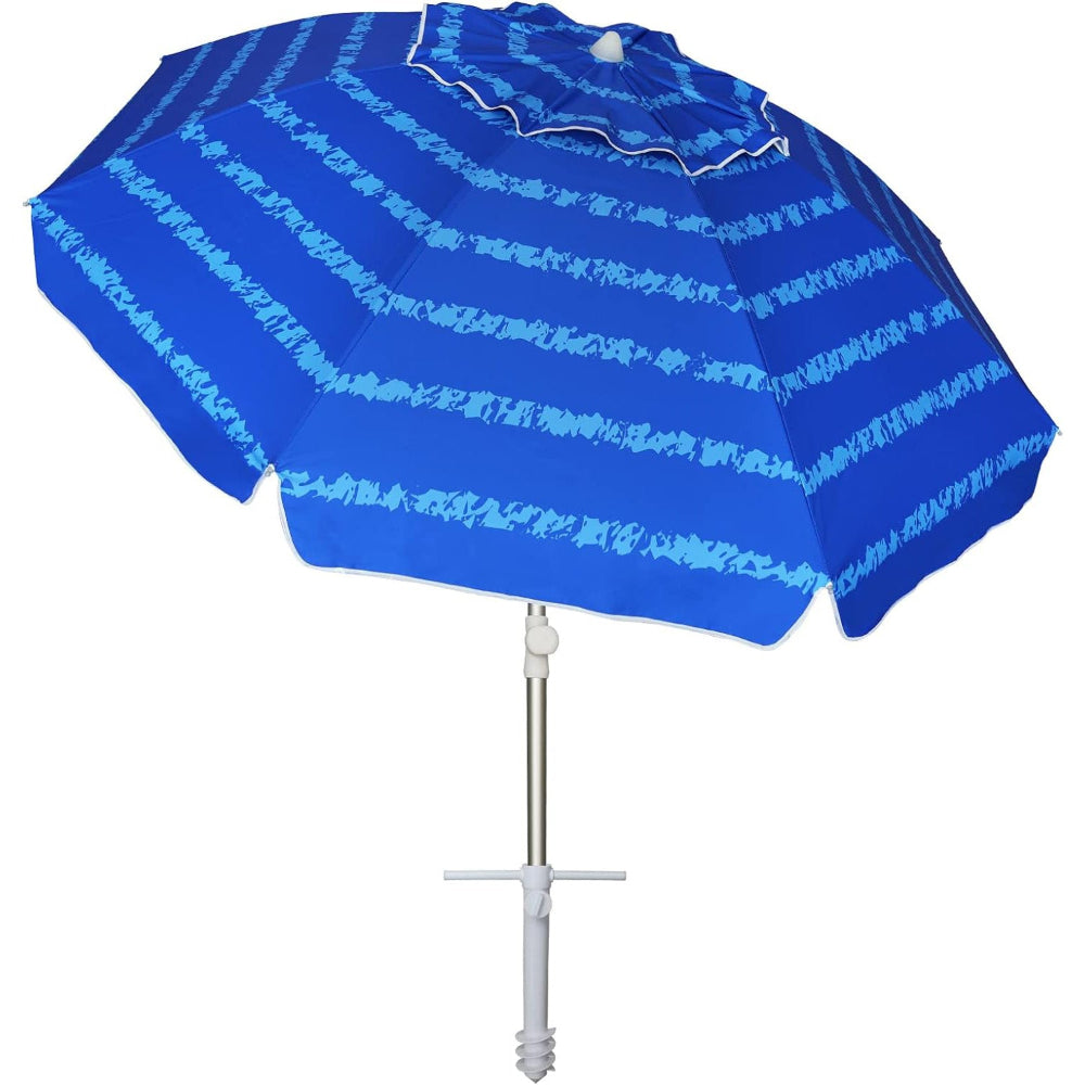 ammsun 6.5 ft outdoor patio beach umbrella sun AMMSUN Beach Umbrellas for Sand Heavy Duty Wind Portable, 6.5 ft Beach Umbrella