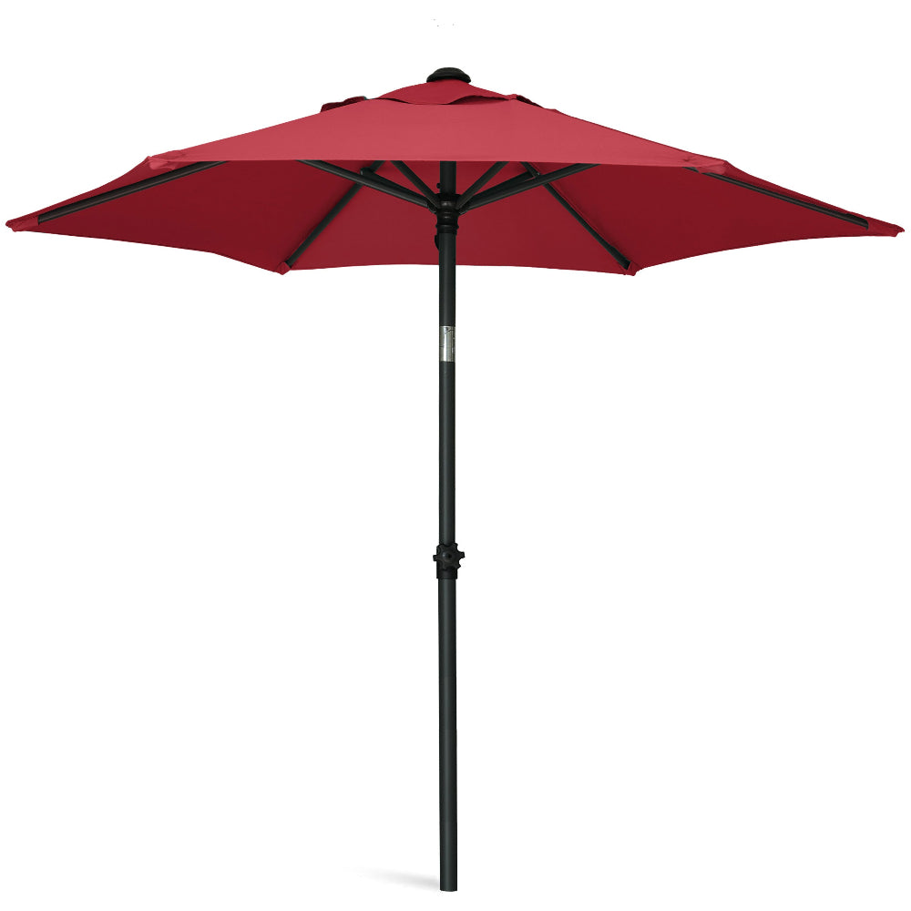 6 ft. patio table umbrella AMMSUN 6ft Patio Table Umbrella,Red