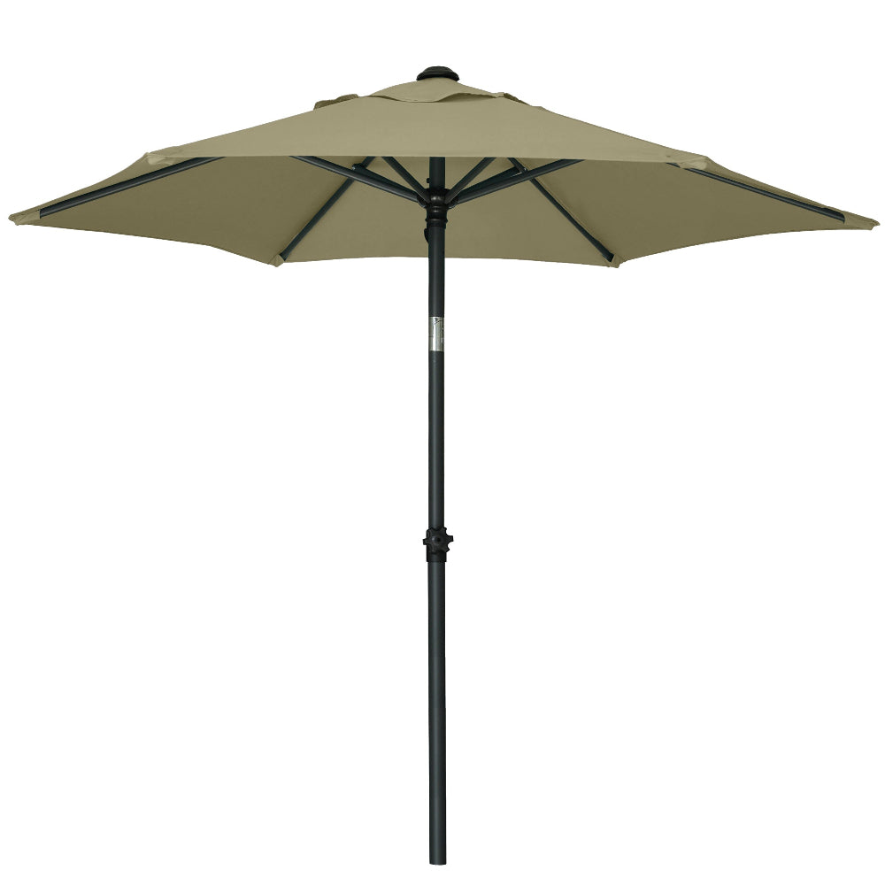 fruiteam 10' khaki offset patio umbrella AMMSUN 6ft Patio Table Umbrella,Khaki