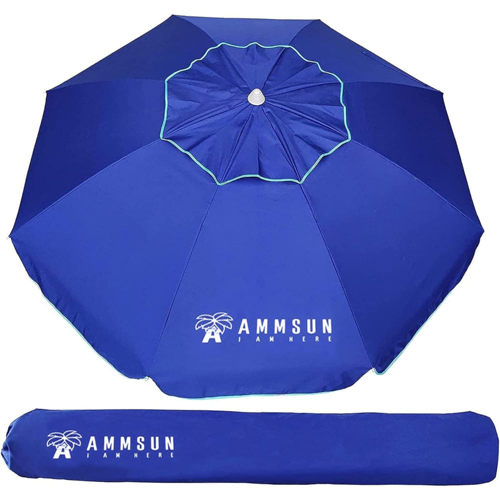 ammsun 6.5 ft outdoor patio beach umbrella AMMSUN 6.5ft Outdoor Umbrella,Blue