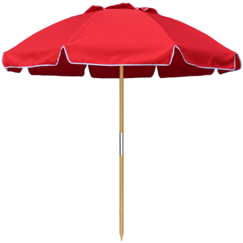 5 ft red patio umbrella AMMSUN 7.5ft Commercial Grade Beach Umbrella,Red