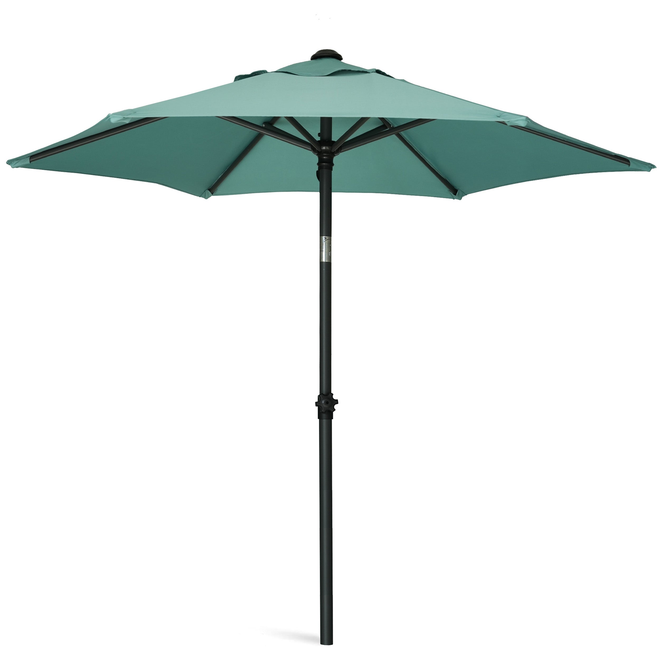 AMMSUN 6ft Patio Umbrella Outdoor Table Umbrellas with Push Button Tilt（Green）