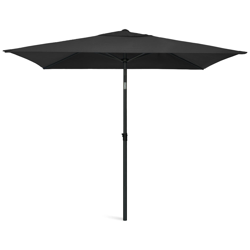 AMMSUN 6.6 x 4.3ft Rectangular Patio Umbrella for table,Black