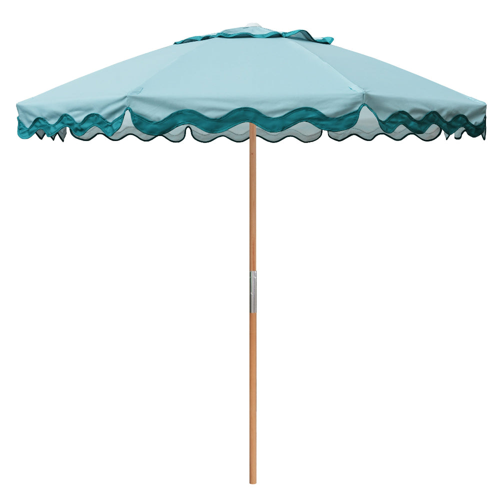 aqua patio umbrella AMMSUN 7.8ft Beach & Patio Umbrella,Green