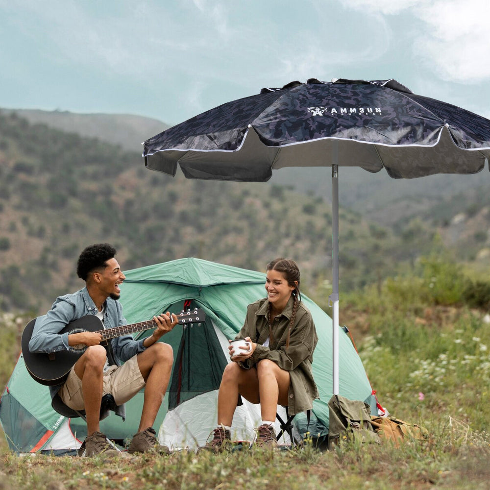 camo patio umbrellas AMMSUN 6.5ft Outdoor Umbrella,Camouflage