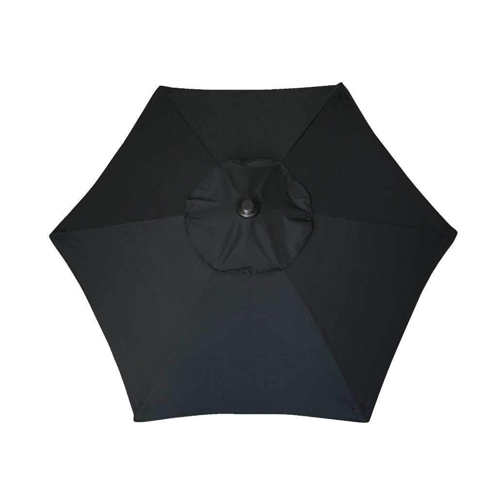 6 ft black patio umbrella AMMSUN 6ft Patio Table Umbrella,Black