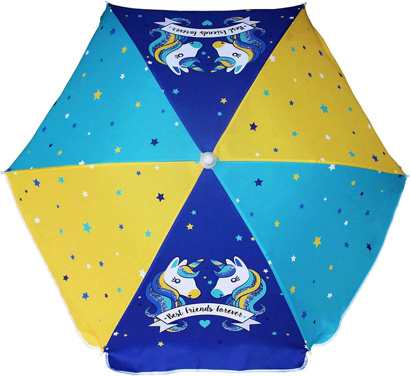 AMMSUN 47 inches kid Umbrella for Sand and Water Table Unicorn Pattern