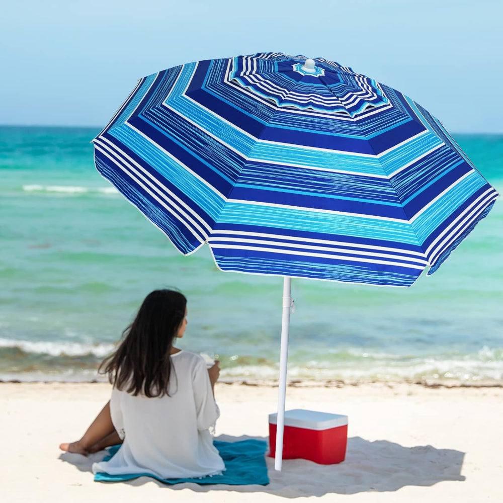 ammsun 6.5 ft outdoor patio beach umbrella sun shelter Ammsun 6.5 ft Outdoor Patio Beach Umbrella Sun Shelter with Tilt