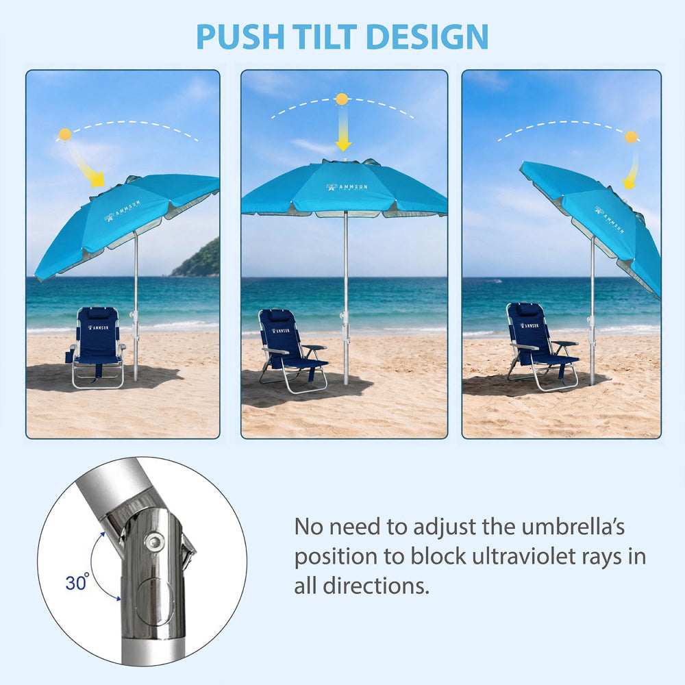 ammsun 6.5 ft outdoor patio beach umbrella sun 6.5ft Travel Folded Umbrella,Sky Blue Rambo Adidas Backpack Myanmar Color:Taro P731 Portable Sun Shelter for