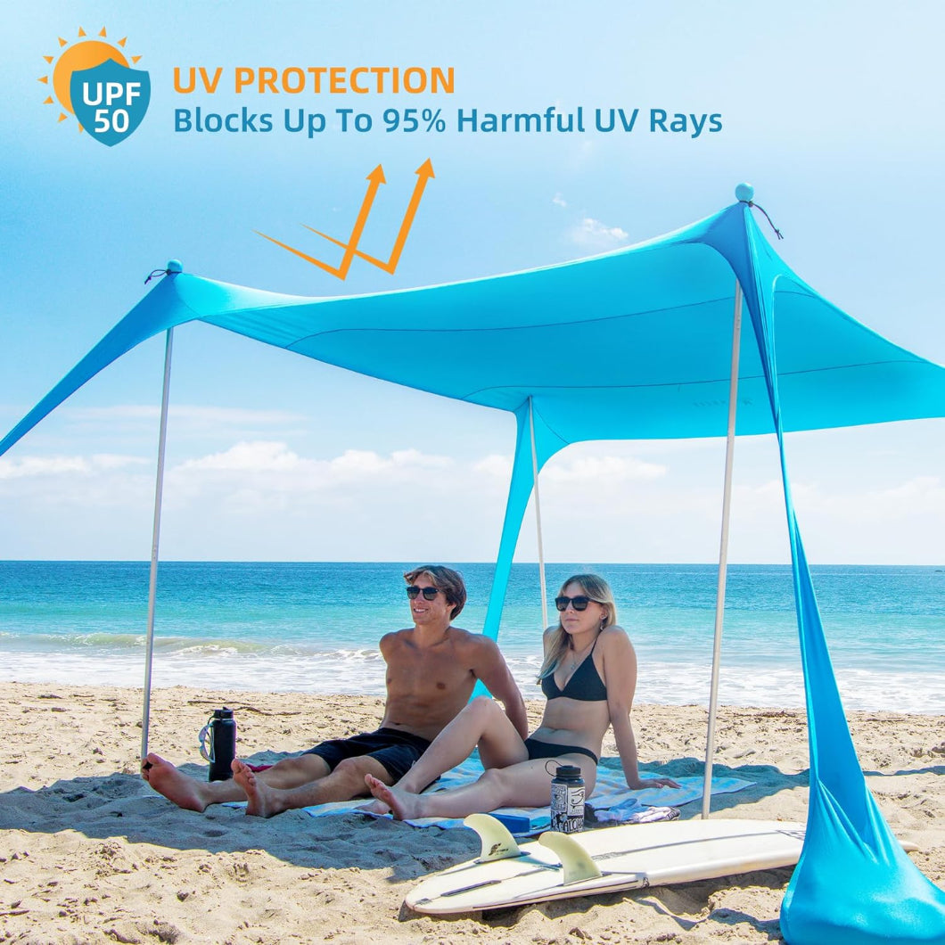 Amazon Beach Umbrella With Spf Protection AMMSUN 9x9ft Portable