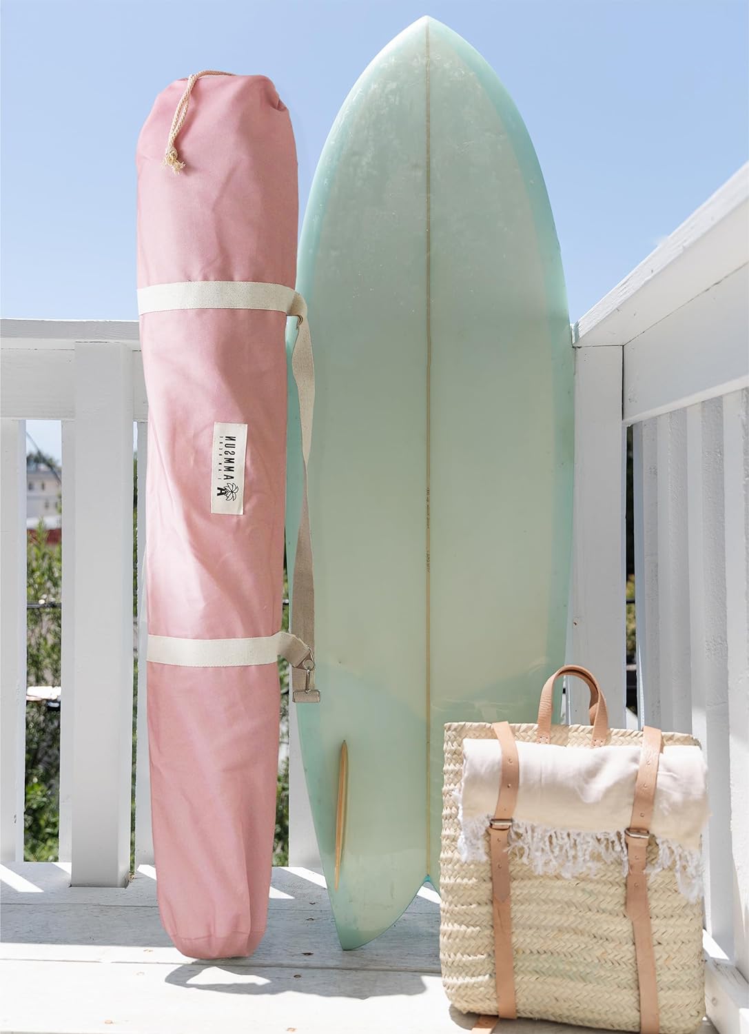 AMMSUN 6'×6' Bobo Beach Cabana with Fringe Gentle Pink