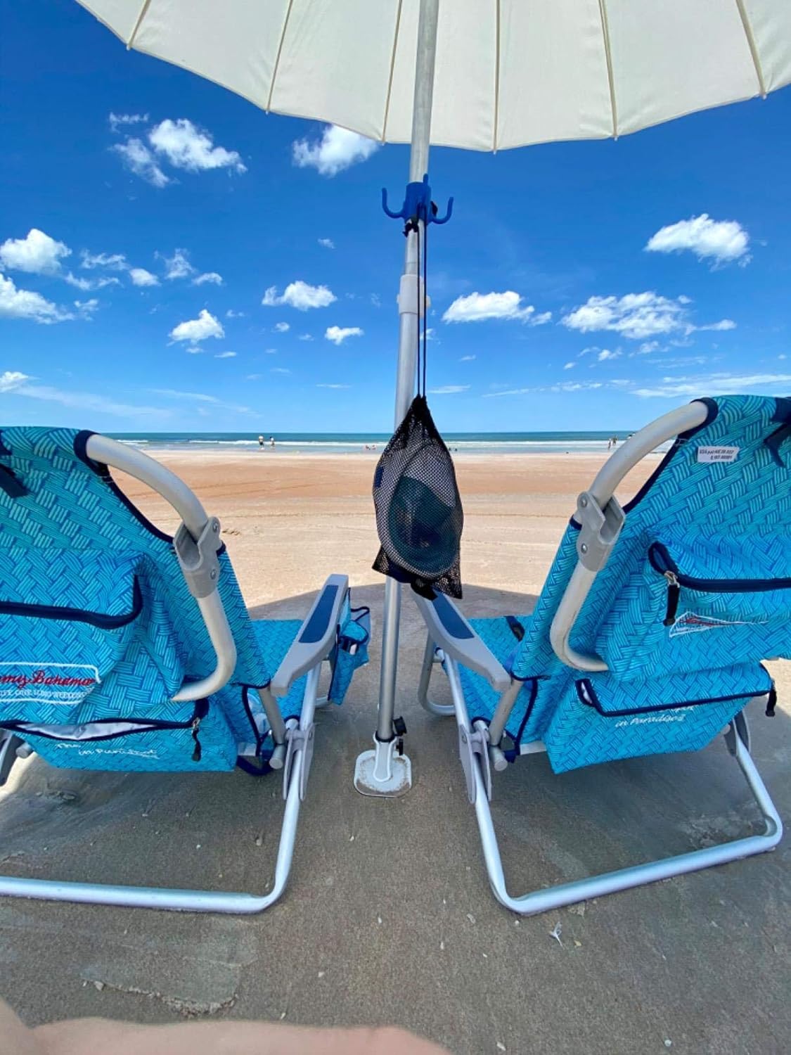 AMMSUN 4-prongs Plastic Beach Umbrella Hook blue