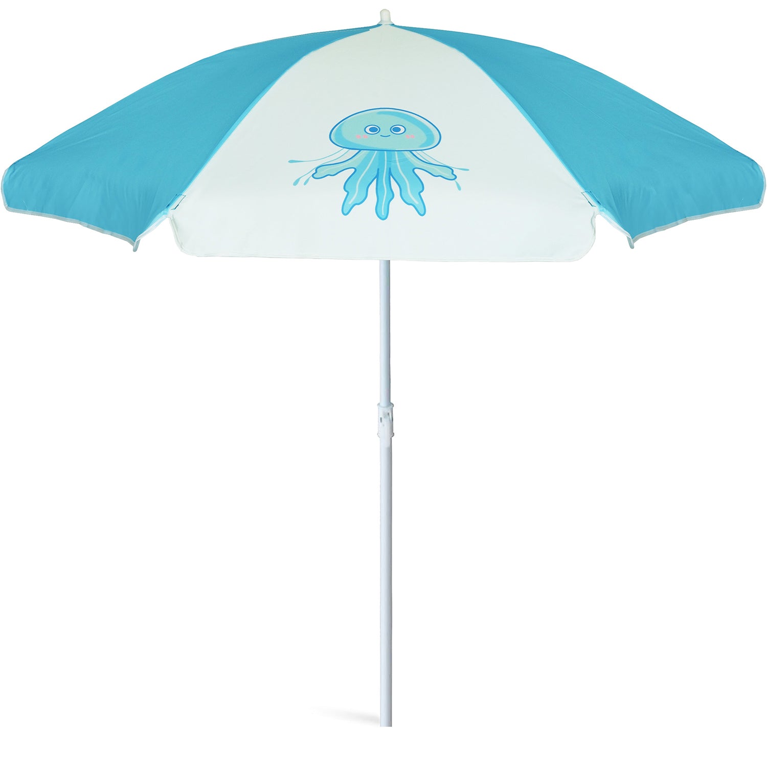 AMMSUN 5ft Beach Camping Garden Outdoor Kid Umbrella Jellyfish Blue