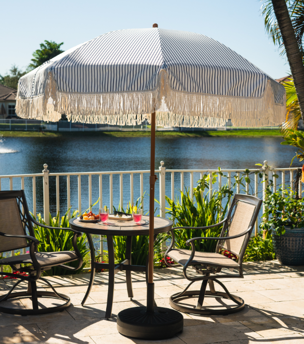 best kind of patio umbrella SUPERJARE 13FT Outdoor for Patio, Double sided Pool Umbrellas with Fade Resistant Canopy, Large Table Umbrella for Deck, Market, Backyard the umbrella also includes a wind vent at the top Best Choice Products 10ft 3-Tier