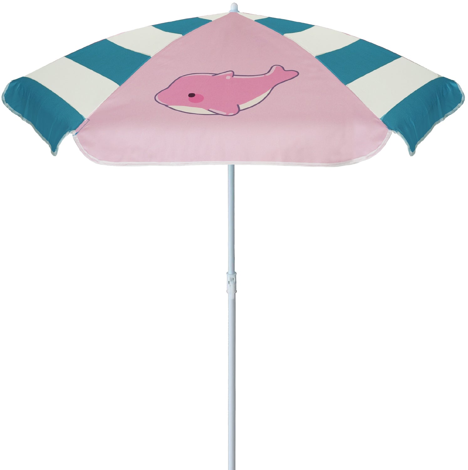AMMSUN 47 inches kid Umbrella for Sand and Water Table Pink Dolphin