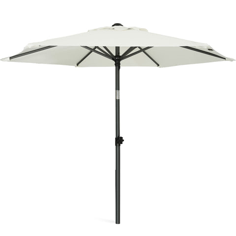 6 white patio umbrella AMMSUN 6ft Small Patio Table Umbrella,White