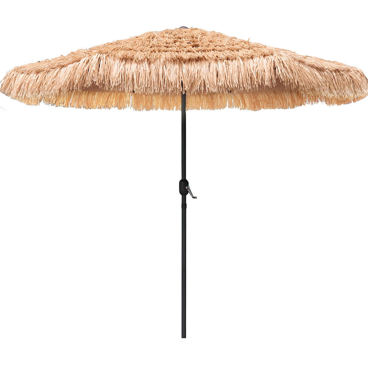 AMMSUN 9ft Hula Thatched Tiki Umbrella Hawaiian Style Patio Umbrella