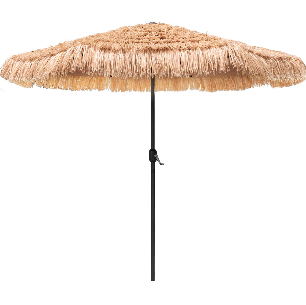 AMMSUN 9ft Hula Thatched Tiki Patio Umbrella Hawaiian Style