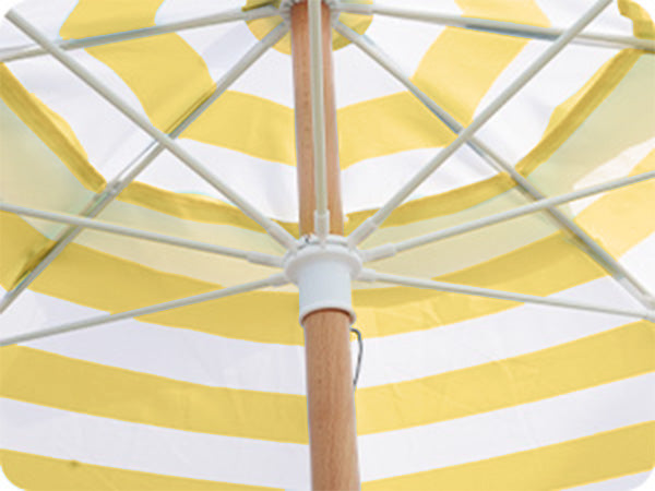 7.5 yellow patio umbrella AMMSUN 7.5ft Commercial Grade Beach Umbrella,Yellow Stripes