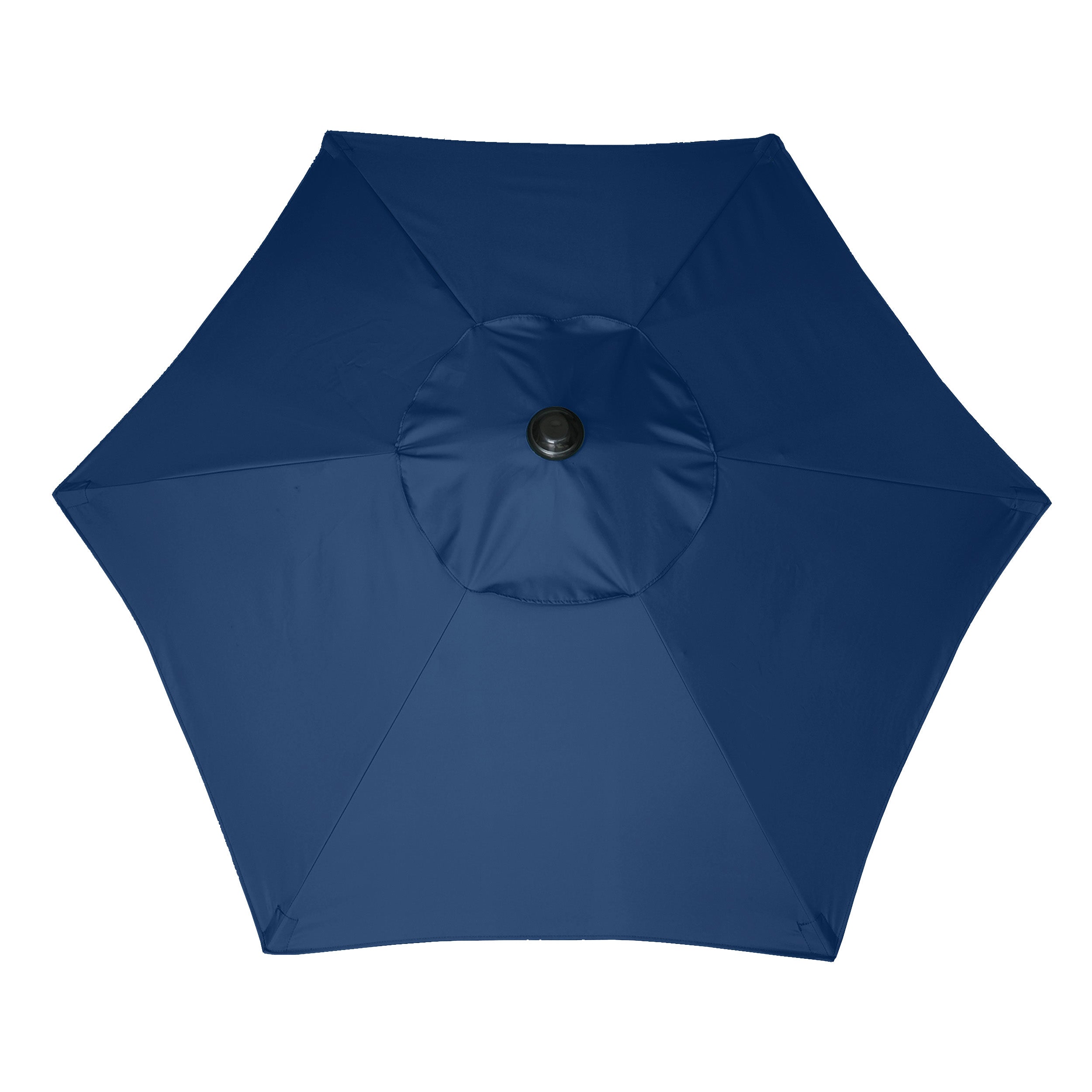 AMMSUN 6ft Patio Umbrella Outdoor Table Umbrellas with Push Button Tilt（Dark Blue）
