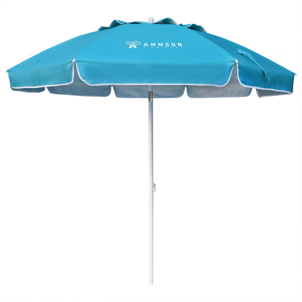 6.5 foot patio umbrellas uv and waterproof blue AMMSUN 6.5ft Outdoor Umbrella,Sky Blue