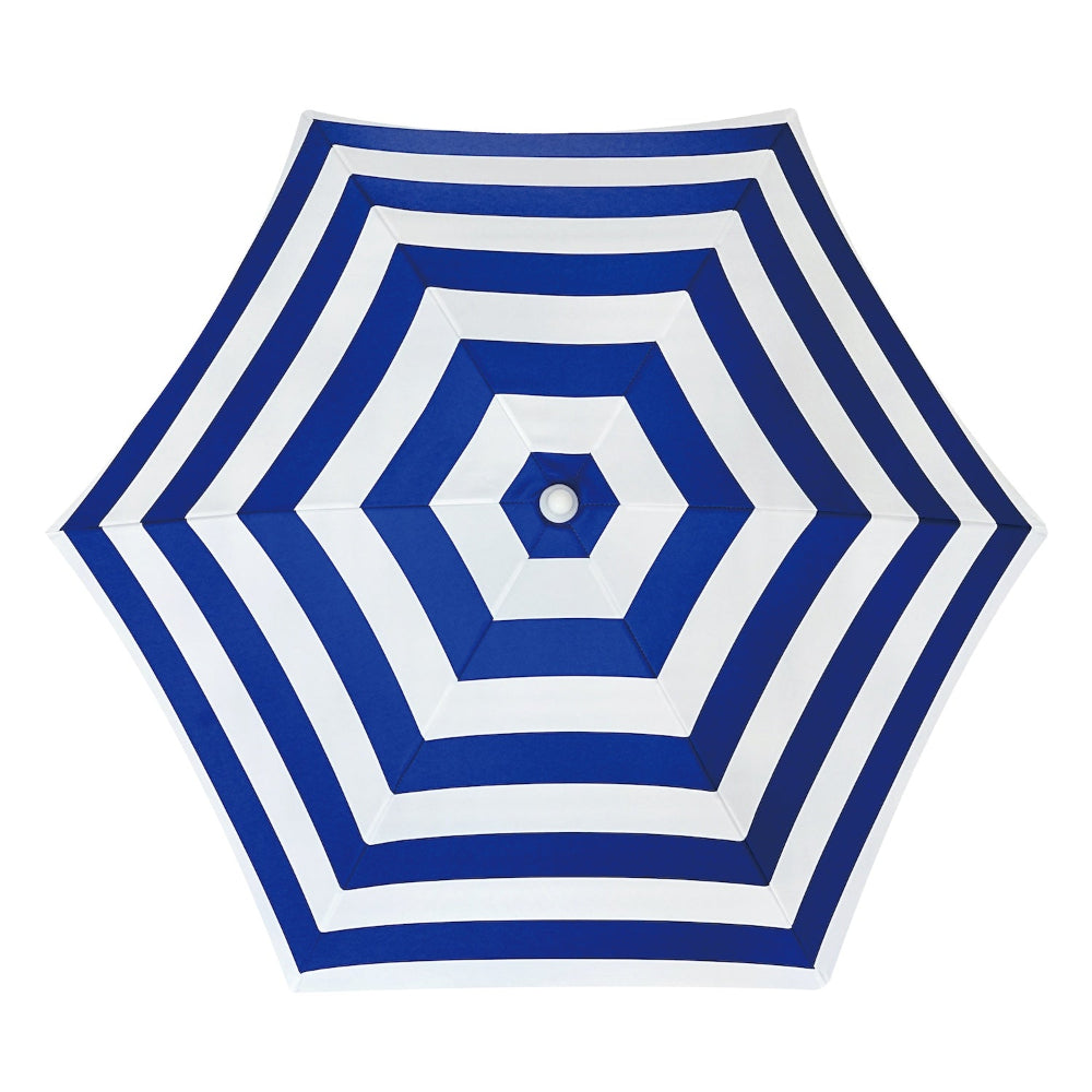AMMSUN 5ft blue white Seaside Umbrella for Sand and Water Table Sand Box -  beach umbrella for sand