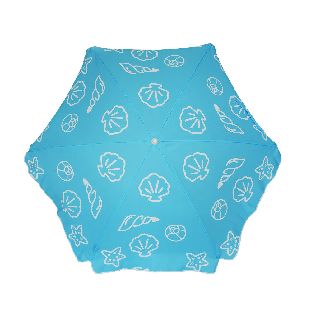 Free Umbrella Shell AMMSUN 5ft Beach Camping Garden Outdoor Kid Umbrella,Shell Blue ...
