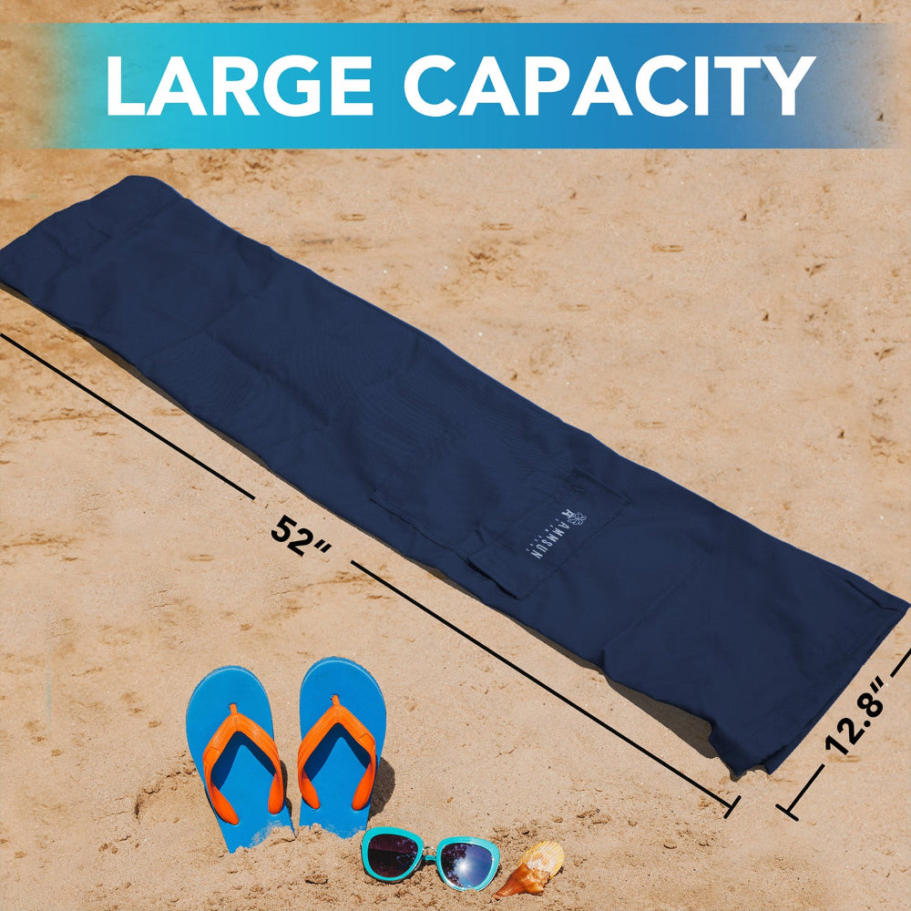 AMMSUN navy blue beach umbrella stroller travel bag is 52