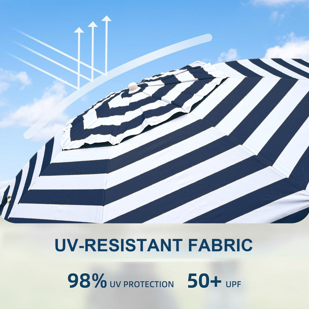 AMMSUN 6.5ft portable umbrella for travel sun umbrella uv protection for sport umbrella