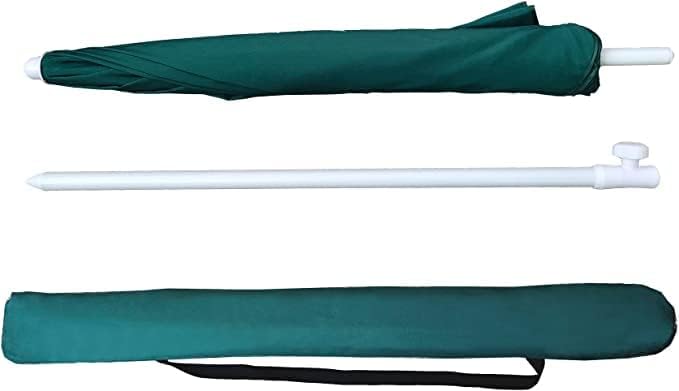 AMMSUN 6FT Portable Outdoor Picnic Beach Umbrella with Tilt Function, Green