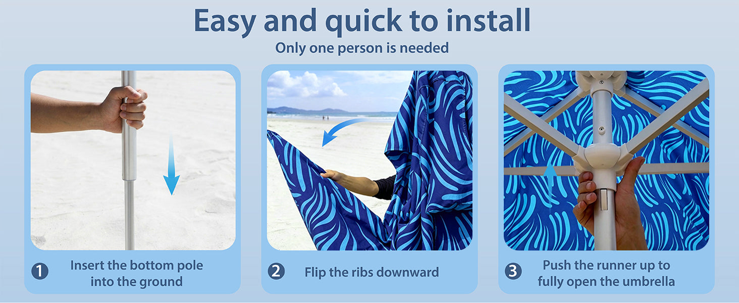 Easy and quick to install AMMSUN beach cabana shelter with sidewalls