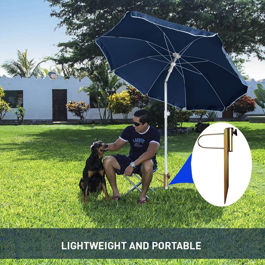 convert beach umbrella to patio stand AMMSUN Heavy Duty Metal Patio Umbrella Anchor