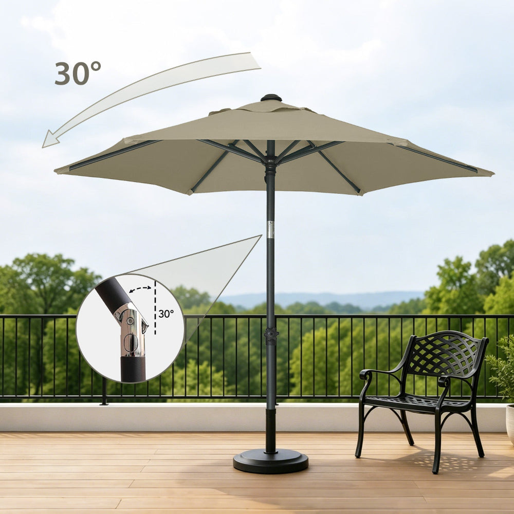 AMMSUN 6ft beige best choice patio umbrella for outdoor umbrella has tilt function