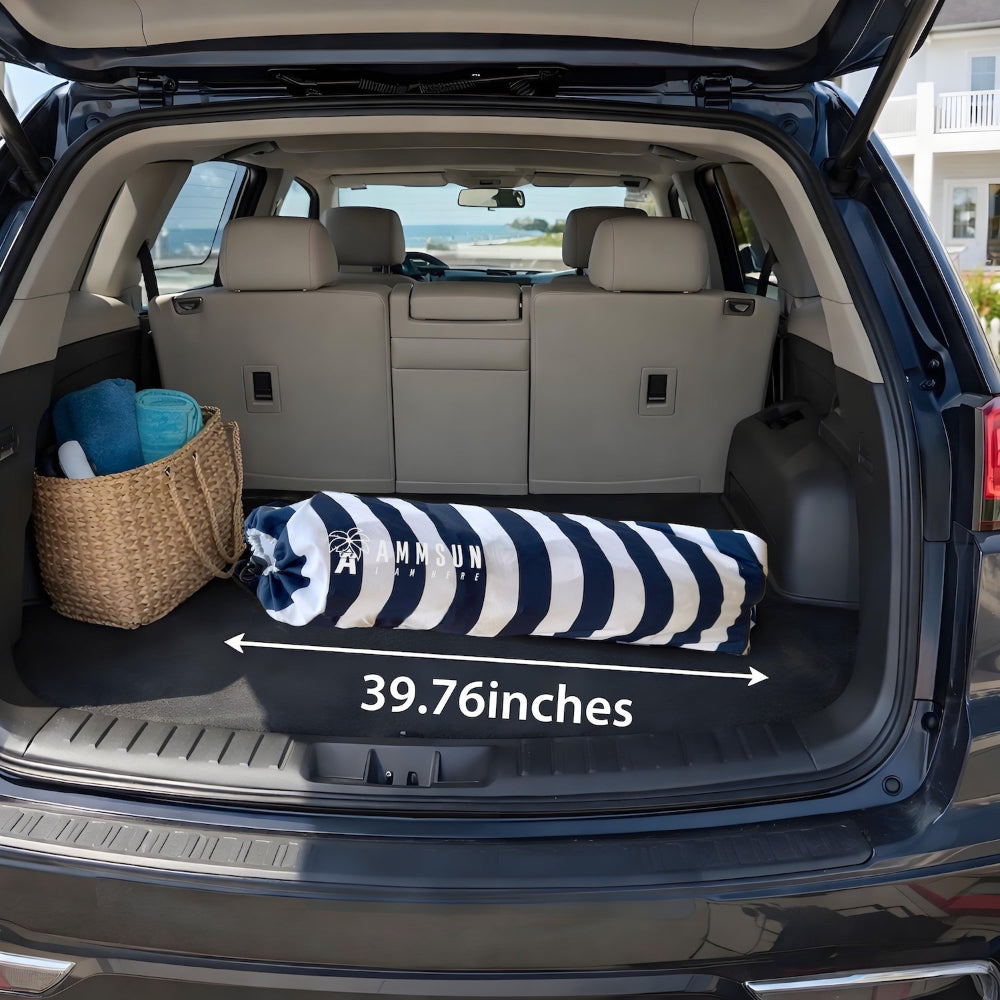 AMMSUN 8'x8' portable beach tents with privace sunwall for family can be folded in carry bag in 39.76nches