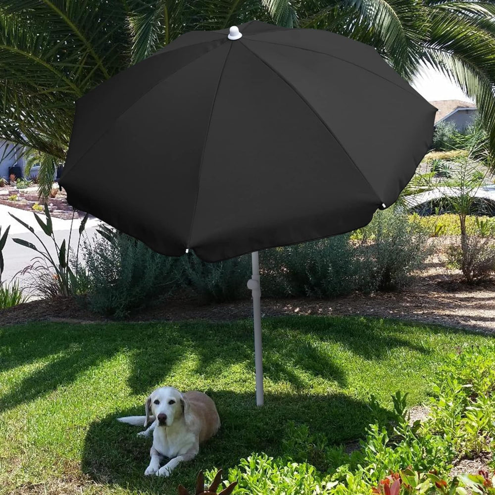 10 x 6 black patio umbrella near me AMMSUN 6ft Outdoor Picnic Umbrella,Black