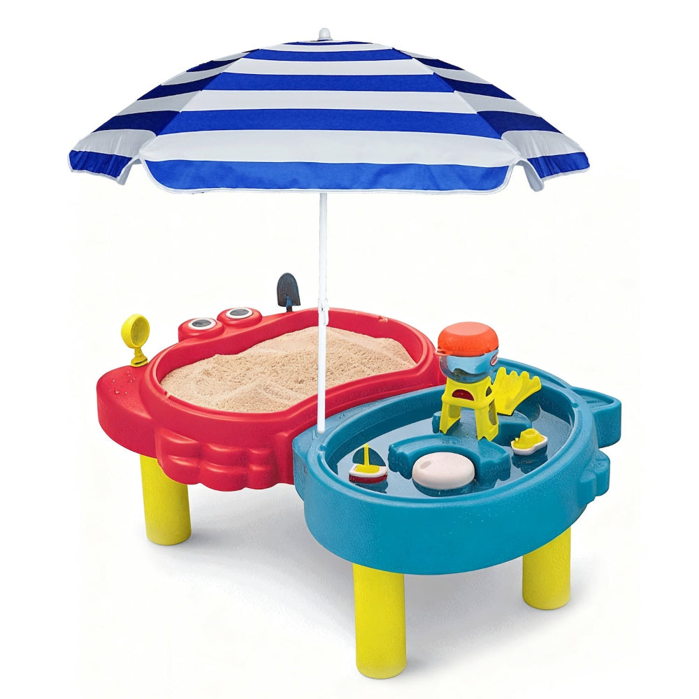 AMMSUN 5ft kids umbrella stroller for kids, baby umbrella for outside with water table