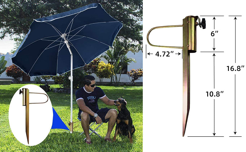 grass stand for patio umbrella AMMSUN Heavy Duty Metal Patio Umbrella Anchor