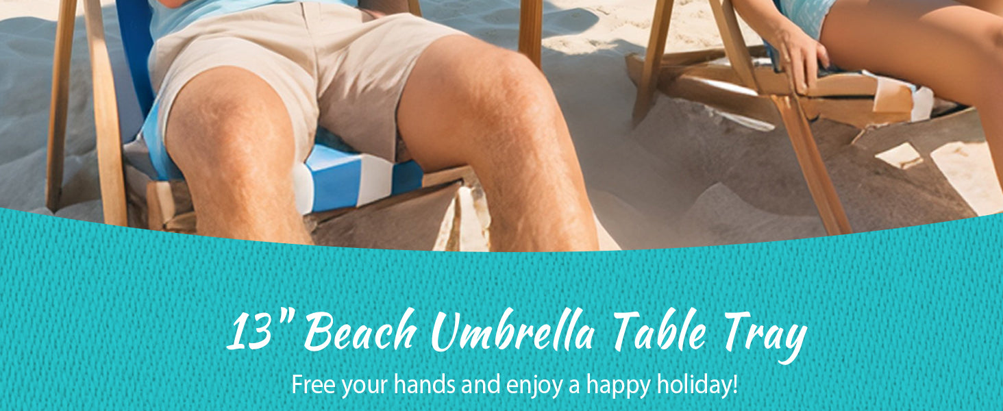 Two people sitting under an umbrella with AMMSUN 13