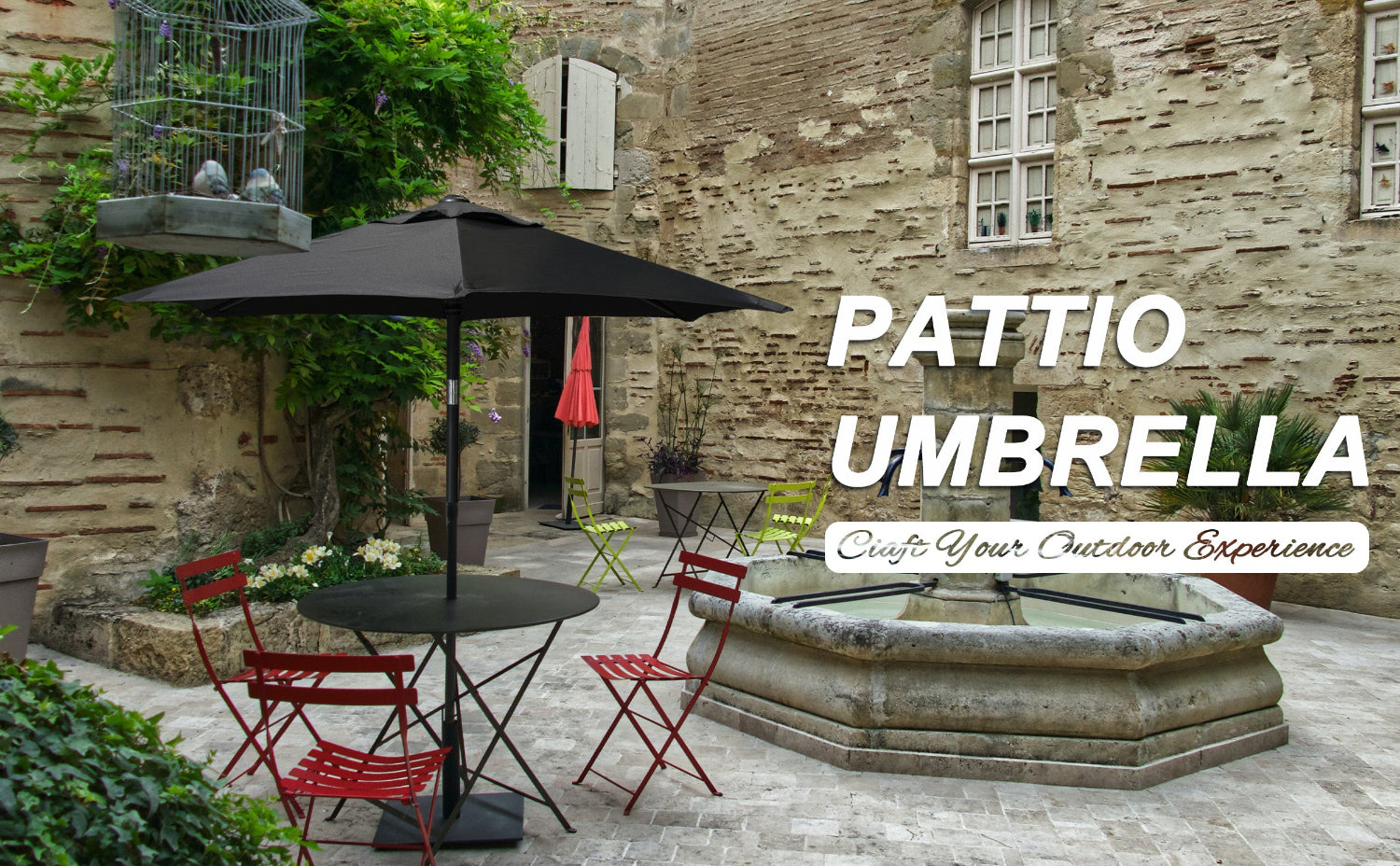 black patio umbrella too hot AMMSUN 6ft Patio Table Umbrella,Black