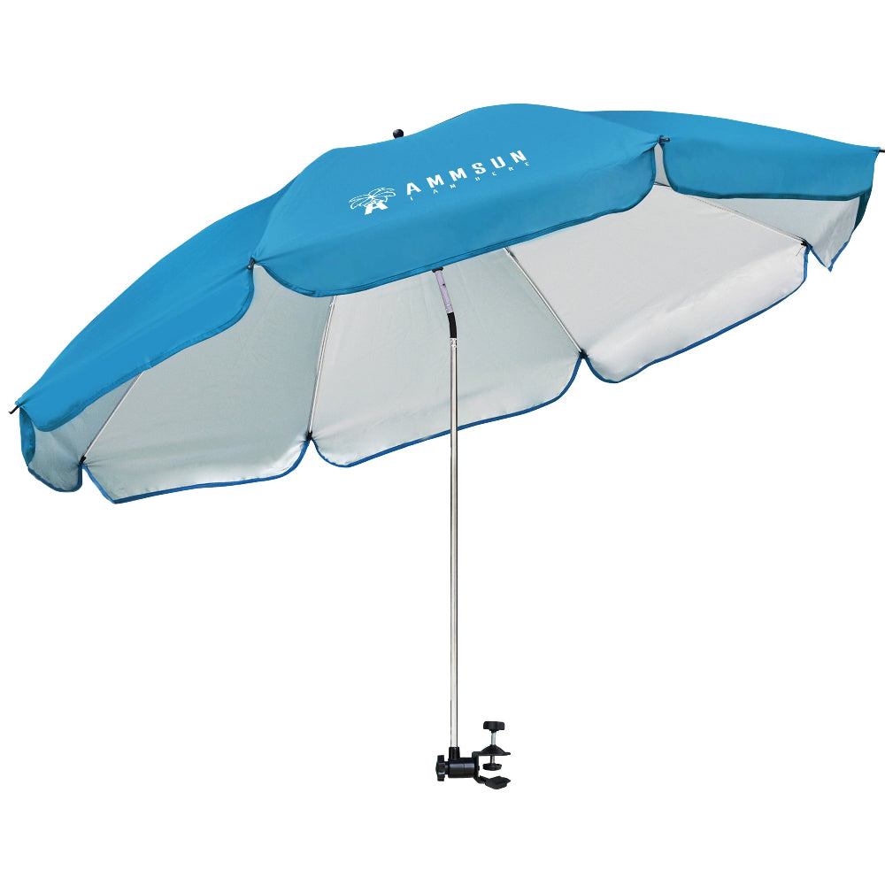 AMMSUN 52 inches Chair Umbrella with Universal Clamp,Sky Blue